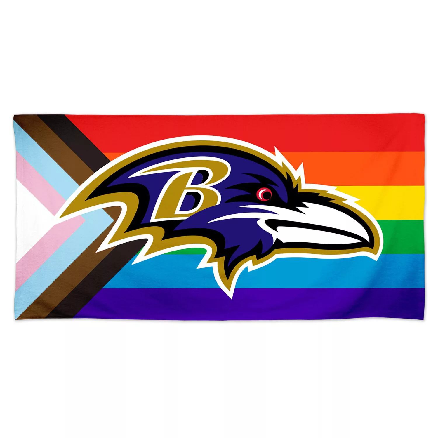 Пляжное полотенце Pride Spectra WinCraft Baltimore Ravens 30 x 60 дюймов