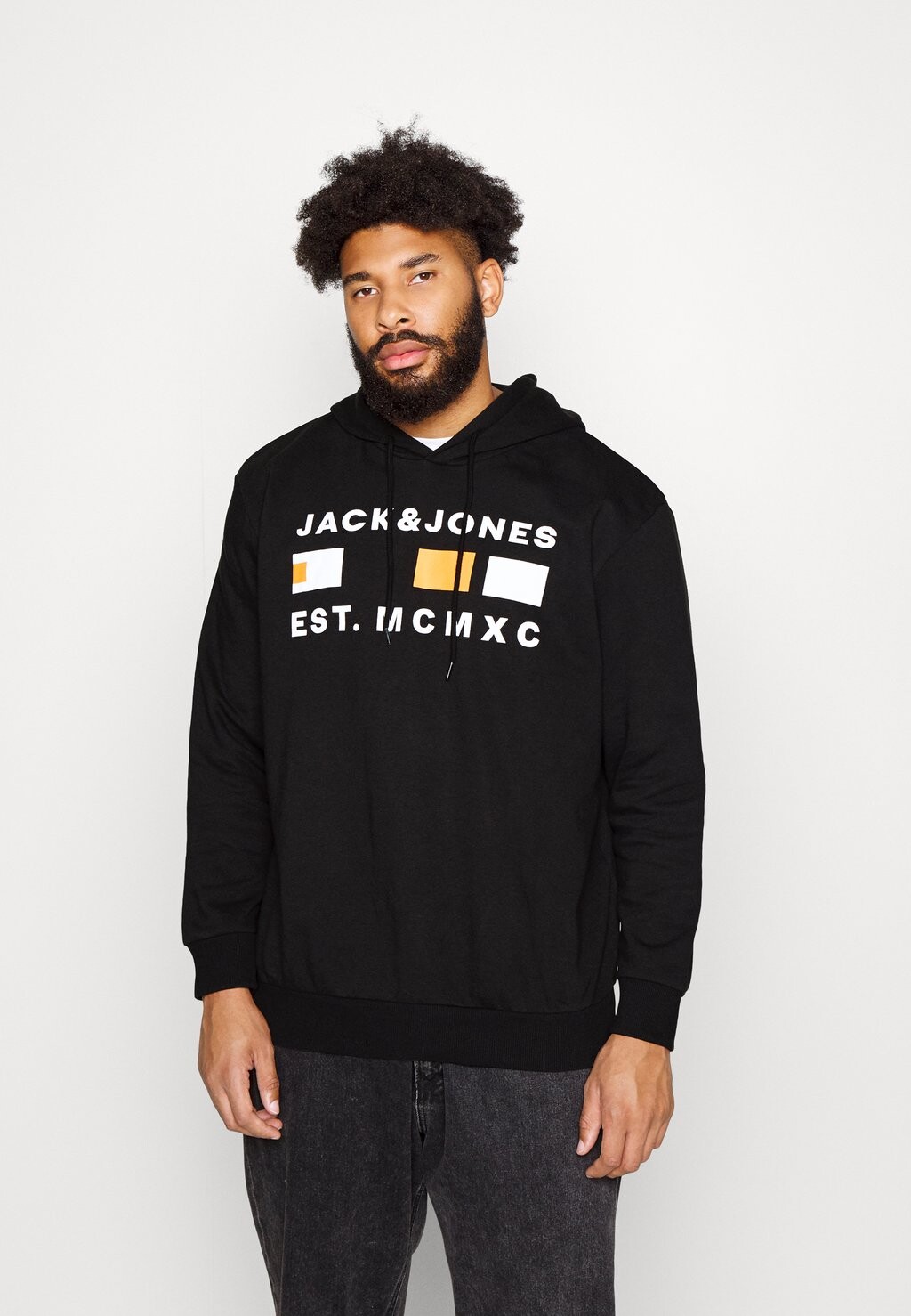 

Толстовка Jack & Jones, черный Jcofreddie Hood, черный