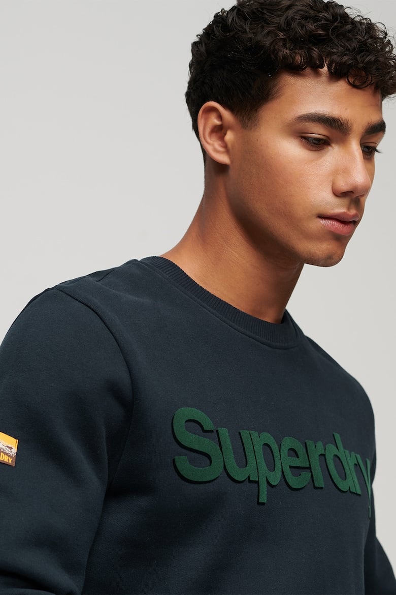 

Толстовка Ovin Classic с овальным вырезом и логотипом Superdry, синий