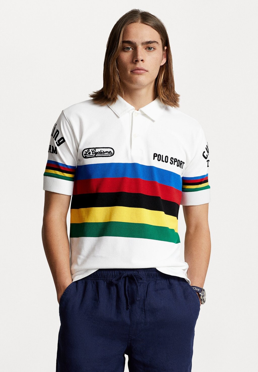 

Поло Short Sleeve Polo Ralph Lauren, цвет white multi