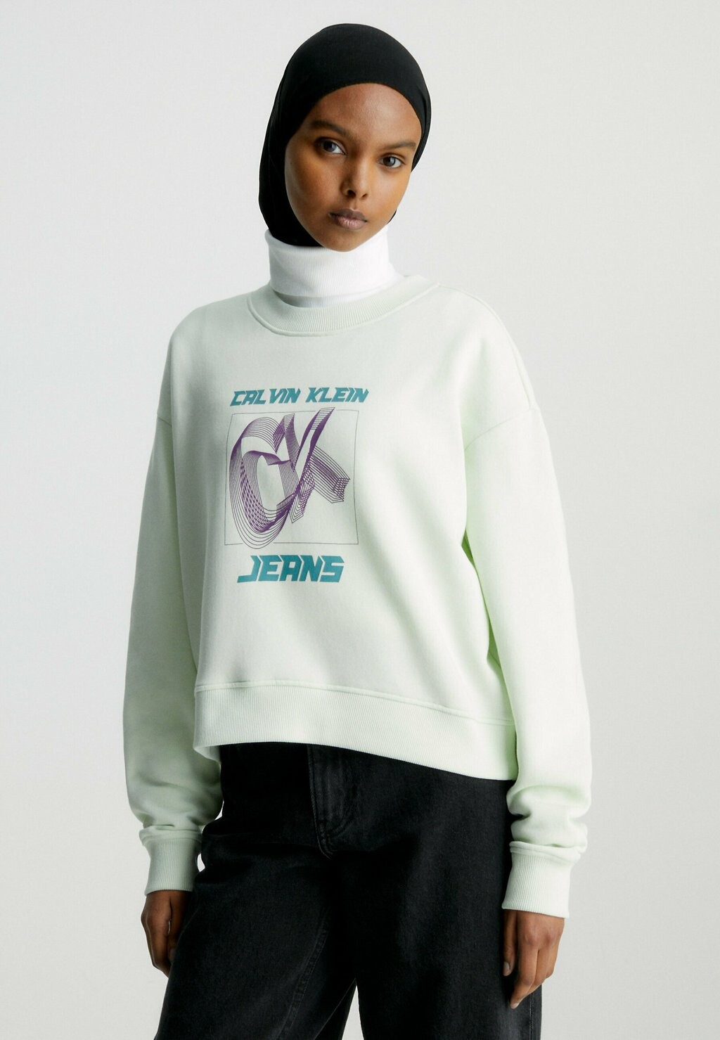 

Толстовка с капюшоном Calvin Klein Jeans, зеленый