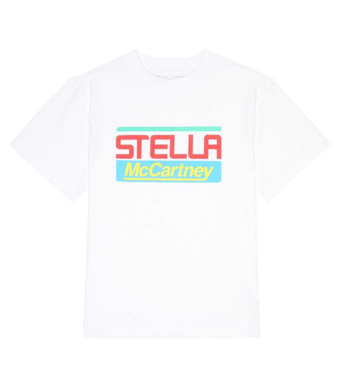 

Футболка из хлопкового джерси с логотипом Stella McCartney Kids, белый