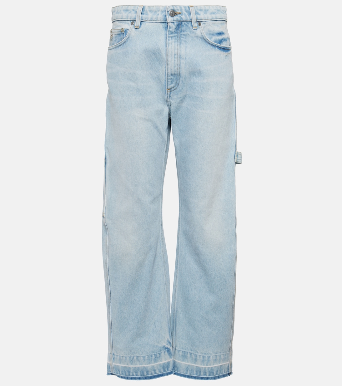 Джинсы-бойфренды с высокой посадкой Stella Mccartney, синий расклешенные джинсы с высокой посадкой stella mccartney синий