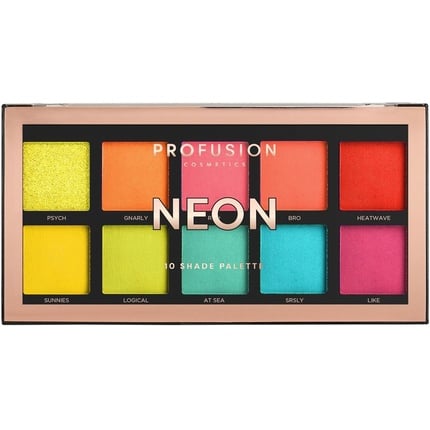 

Палитра Neon 10 оттенков Multicolor 1 шт. Profusion Cosmetics