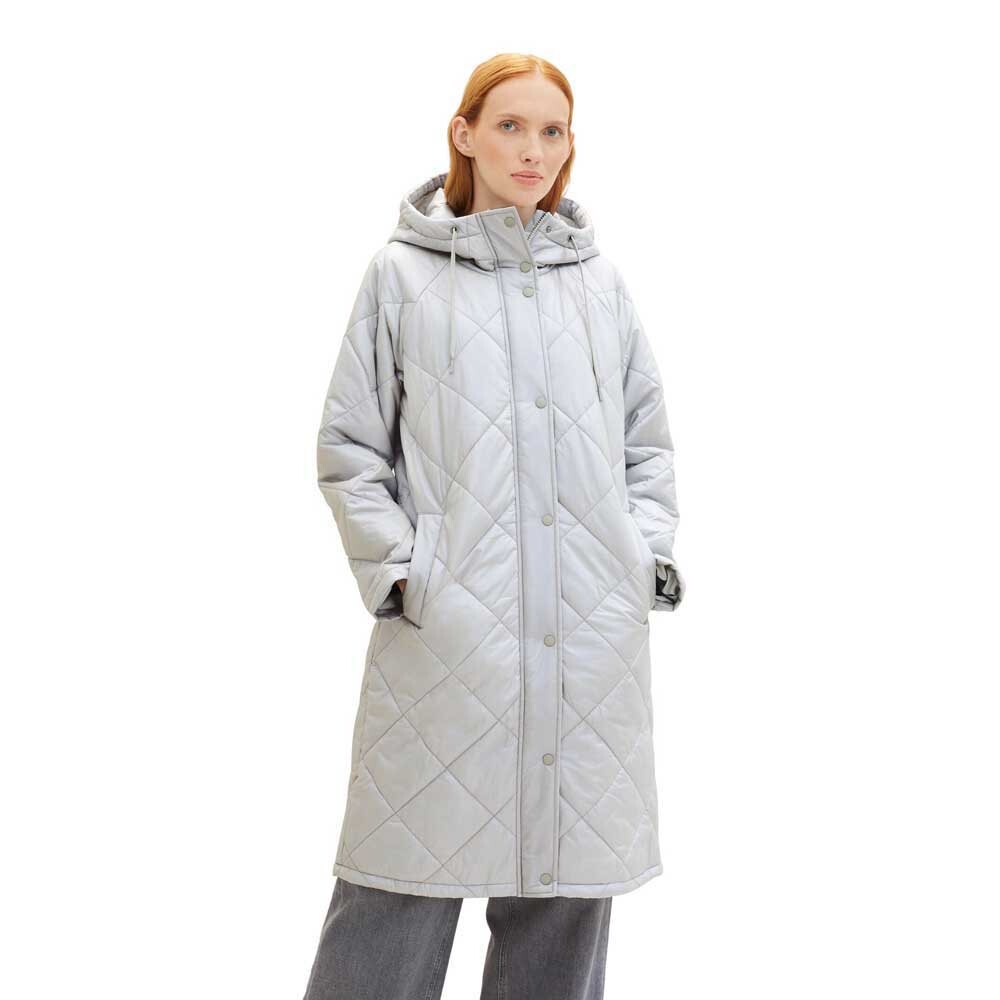 Пальто Tom Tailor Quilted Lightweight, серый