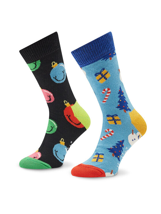 

Комплект из 2-х высоких детских носков Happy Socks, мультиколор