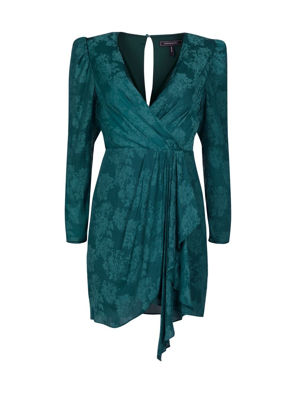 

Мини-платье с V-образным вырезом и запахом BCBGMAXAZRIA