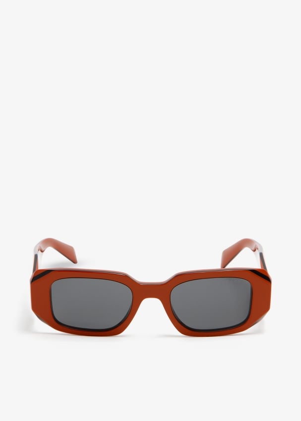 Солнцезащитные очки Prada Prada Symbole, красный солнцезащитные очки prada квадратные оправа пластик с защитой от уф для женщин черный