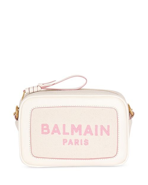 

Холщовый клатч B-Army с кожаными деталями Balmain, цвет Ivory/Cream