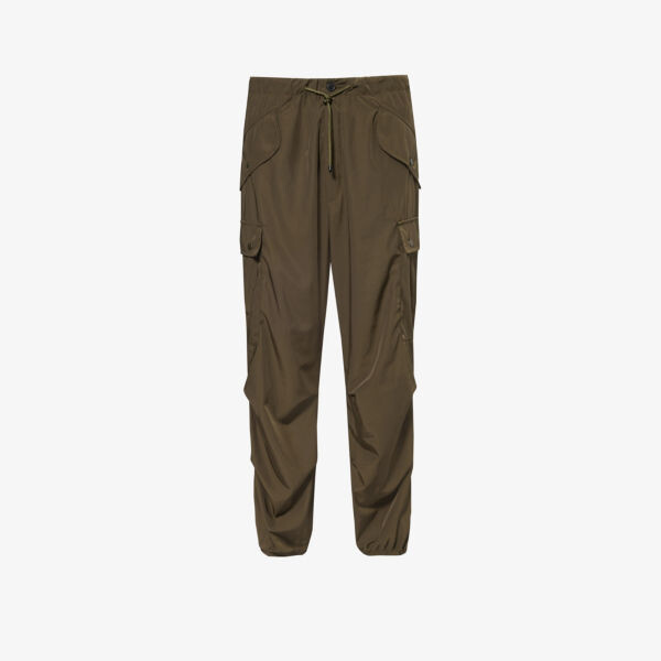 

Зауженные брюки карго с карманами на клапанах Dries Van Noten, хаки