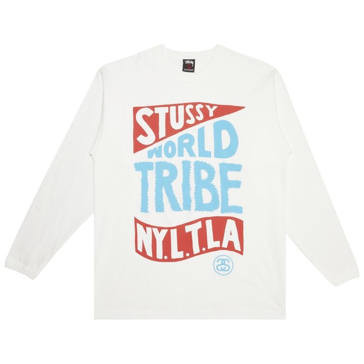 

Лонгслив Stussy Gear World Tribe NYLTLA 'White', белый