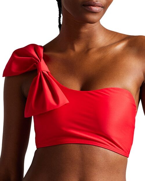 

Топ бикини на одно плечо с бантом Ted Baker, цвет Red