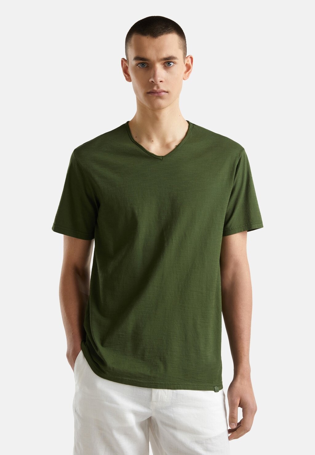 

V-образный вырез United Colors of Benetton, зеленый