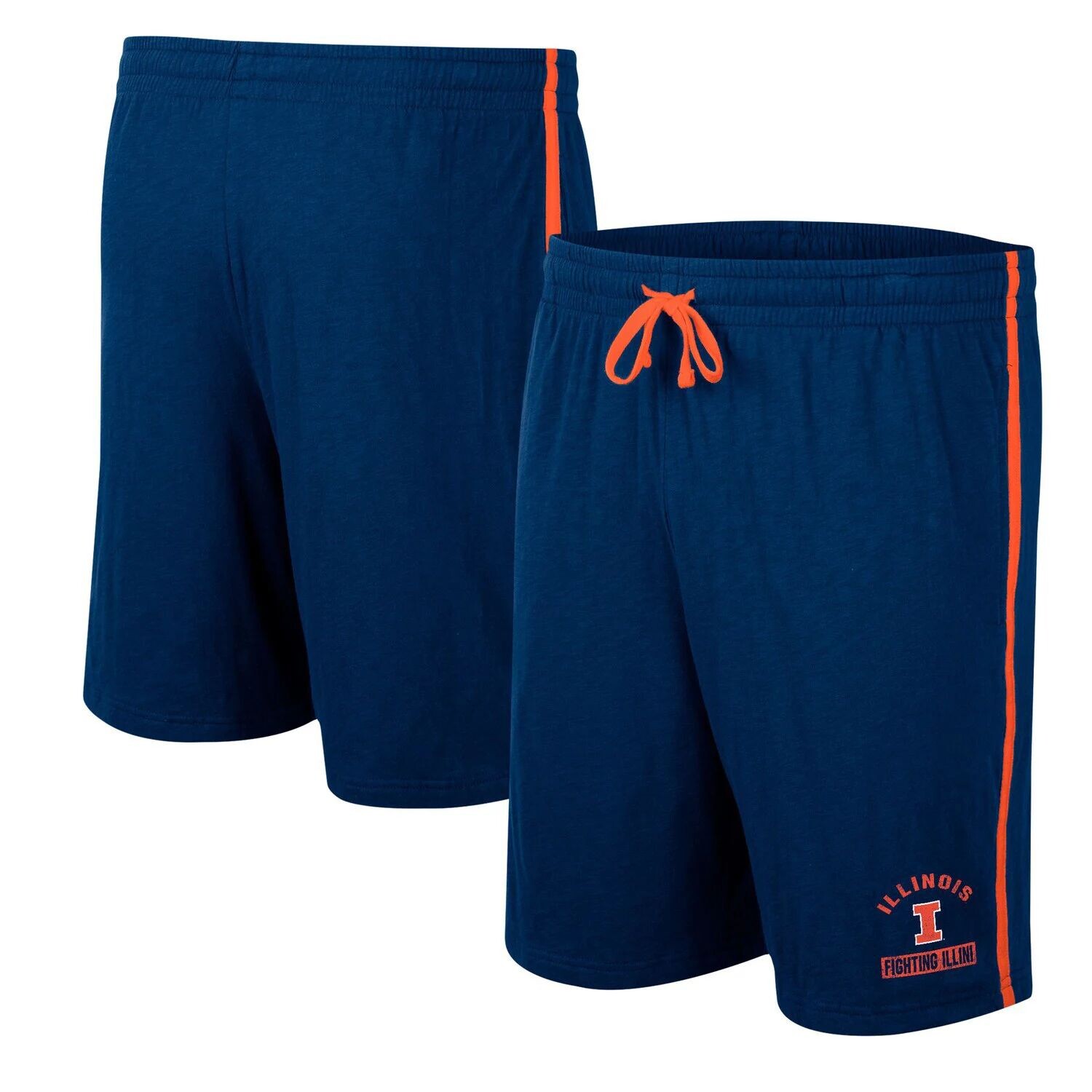 

Мужские темно-синие шорты Illinois Fighting Illini Thunder Slub Colosseum