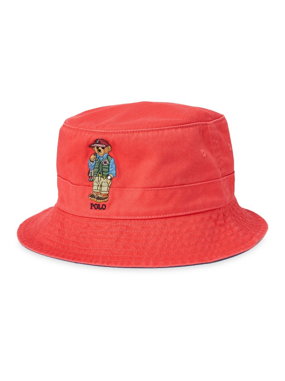 

Панама-ведро Polo Bear из твила Polo Ralph Lauren, красный