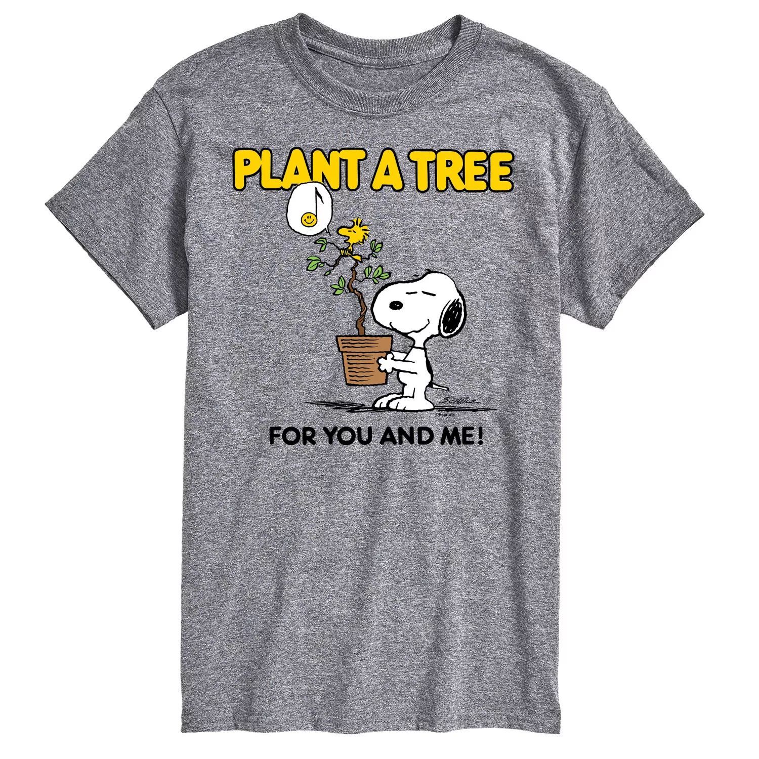 Мужская футболка Peanuts Plant A Tree Licensed Character