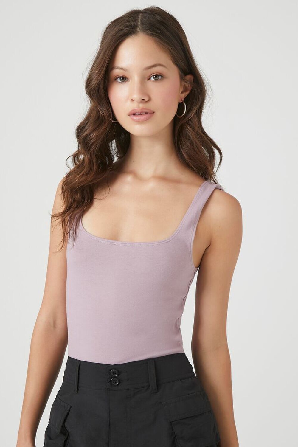 

Боди из органически выращенного хлопка Forever 21, фиолетовый