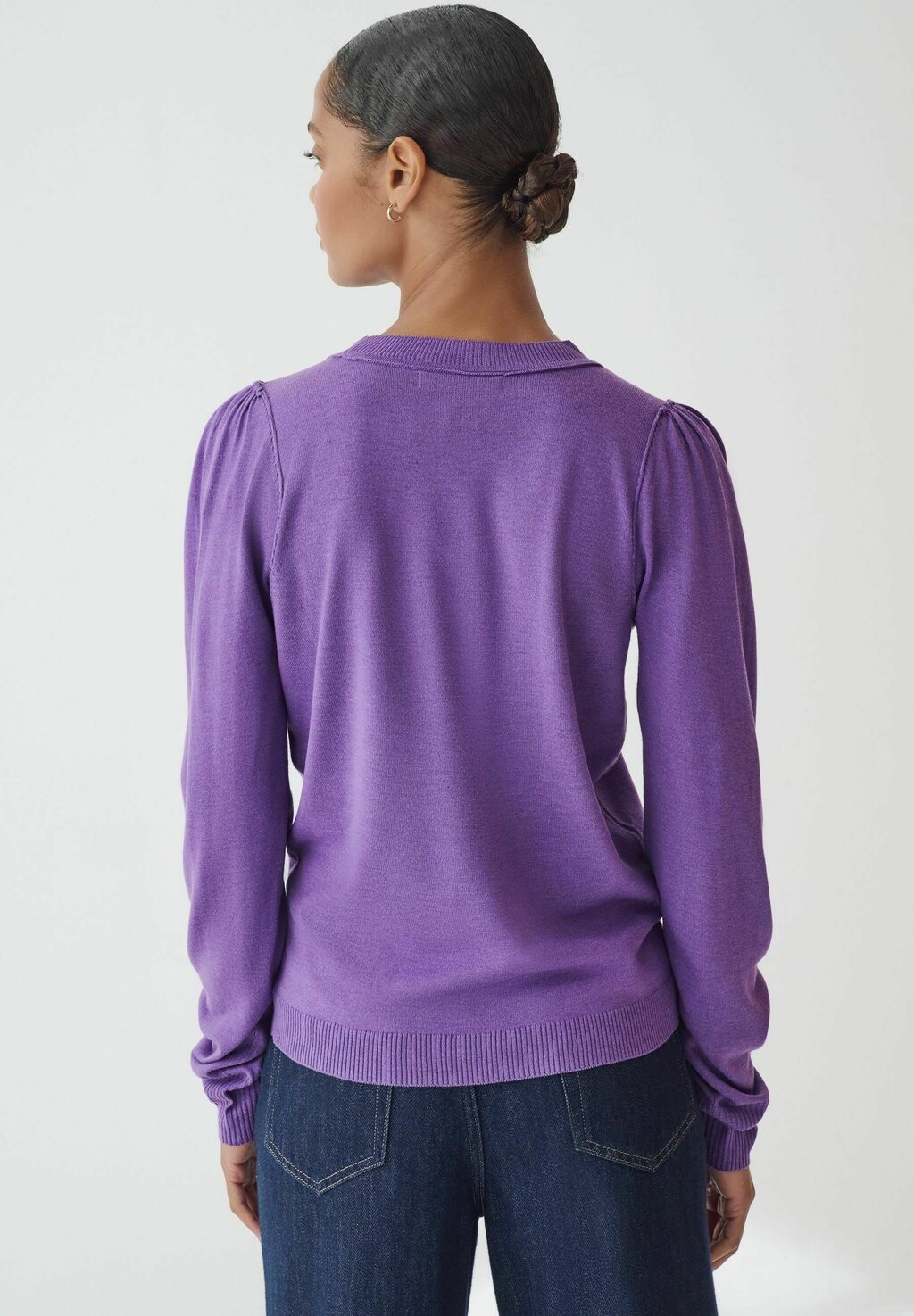 

Джемпер CREW NECK LONG SLEEVE REGULAR FIT Next, фиолетовый