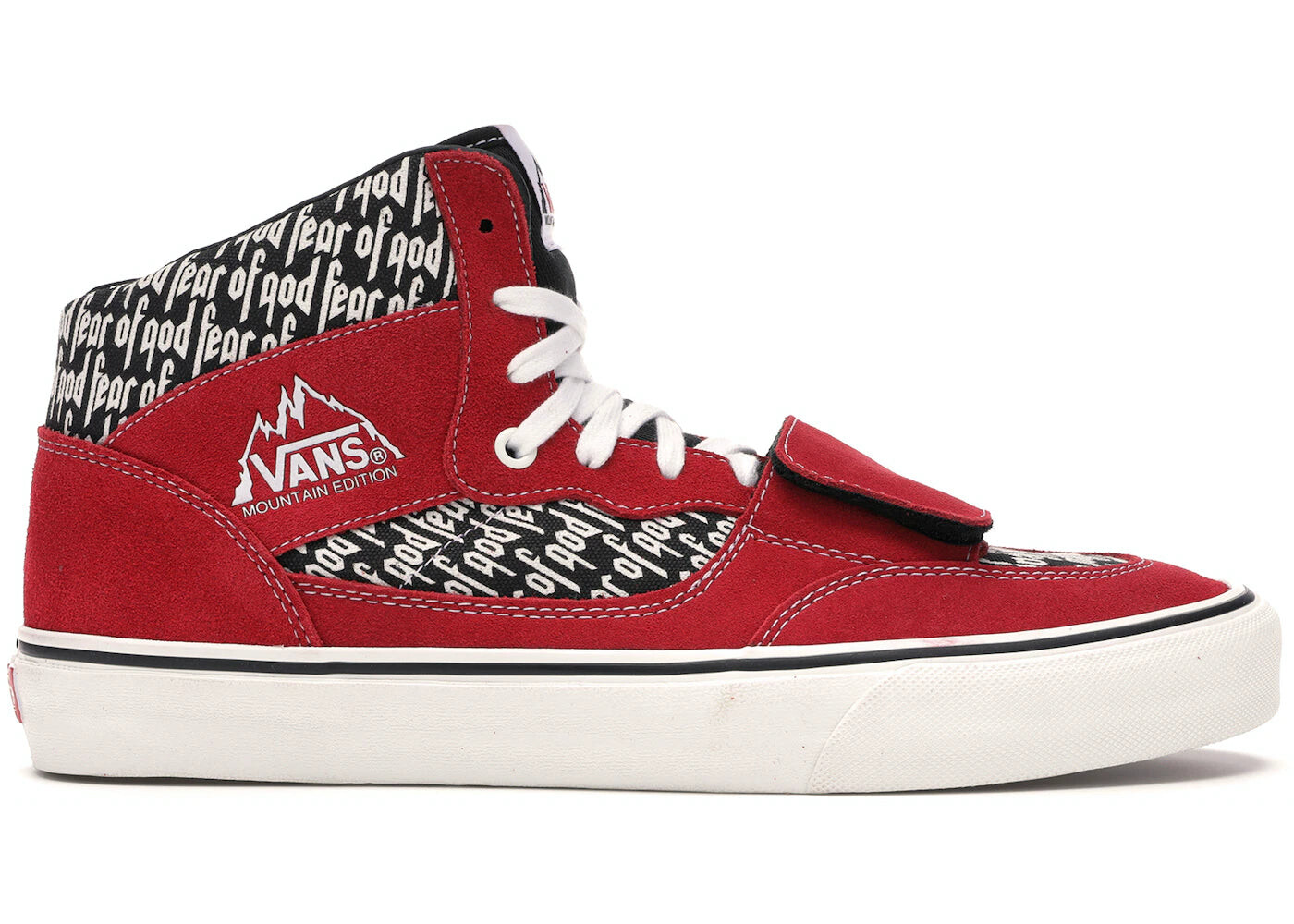

Кроссовки Vans Mountain Edition Fear of God, красный / белый