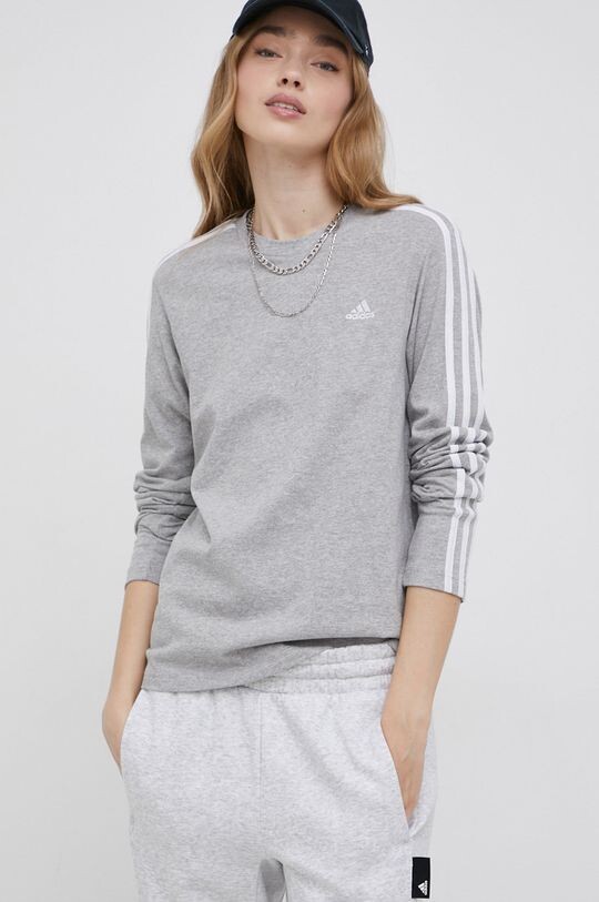 

Хлопковые лонгсливы HC9119 Adidas - adidas, серый