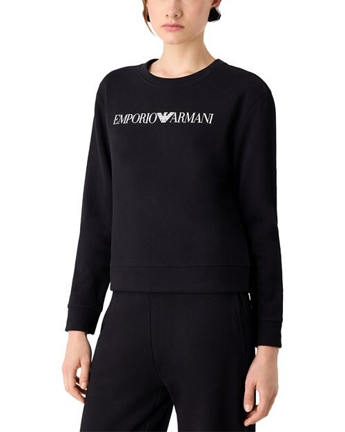 

Толстовка с логотипом из французской махровой ткани Emporio Armani, цвет Multi