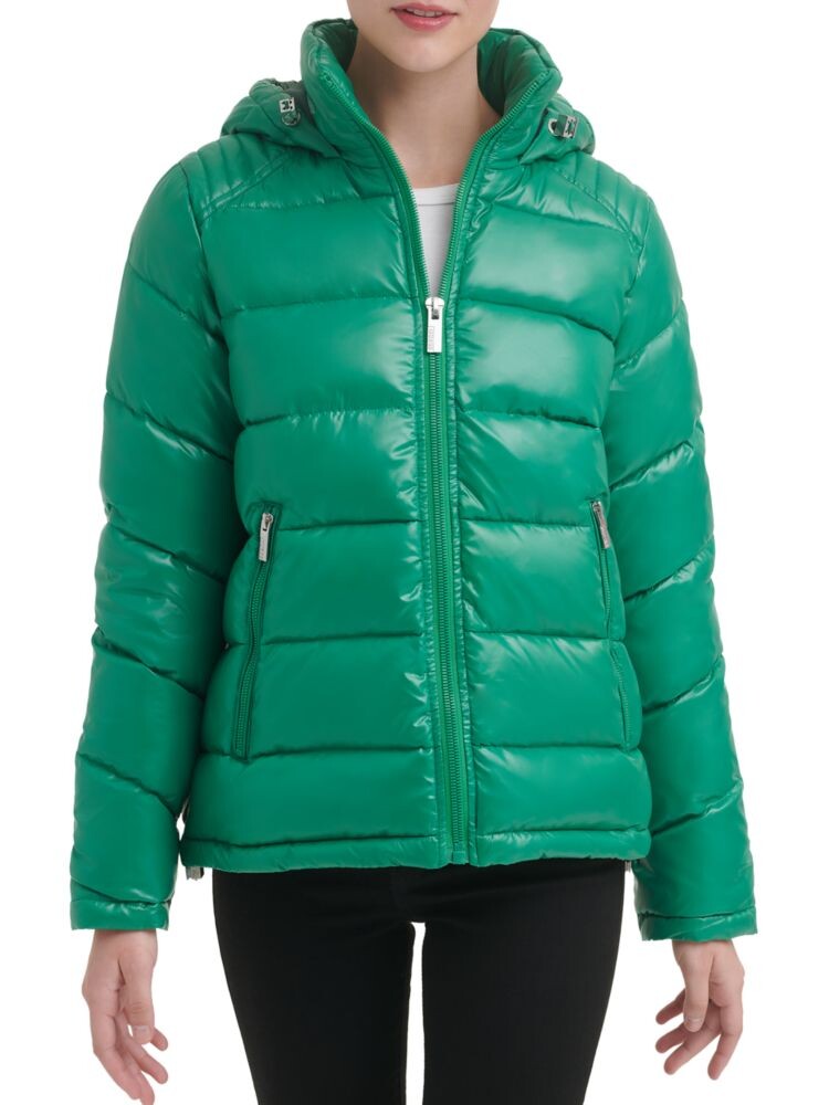 

Пуховик с капюшоном Guess, цвет Kelly Green