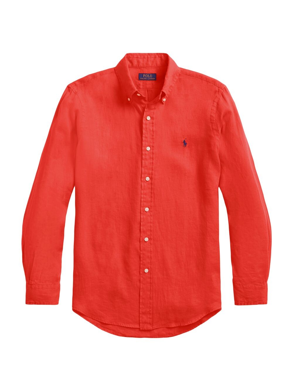 

Льняная рубашка с логотипом Polo Ralph Lauren, красный