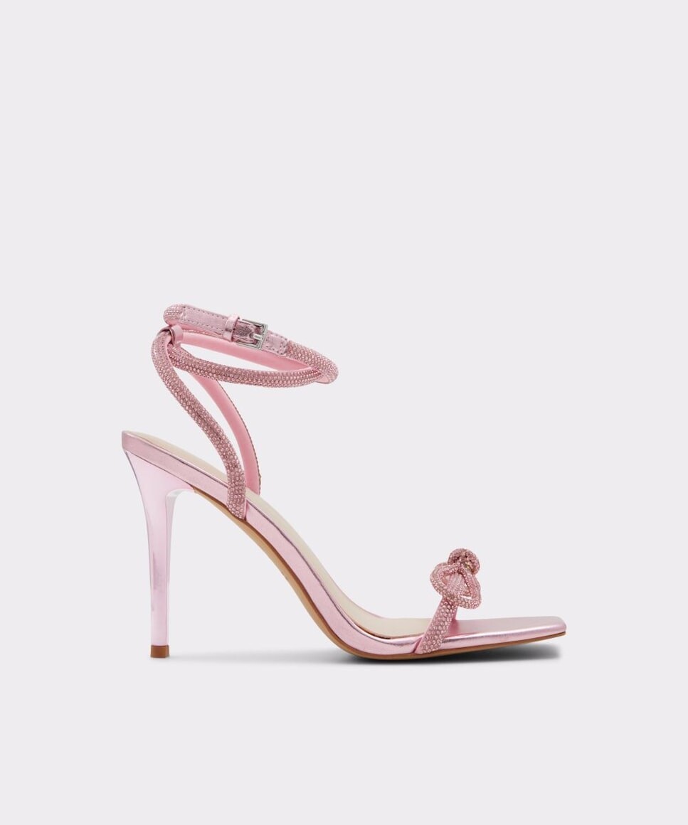 

Женские босоножки на каблуке из розовой ткани Aldo, розовый
