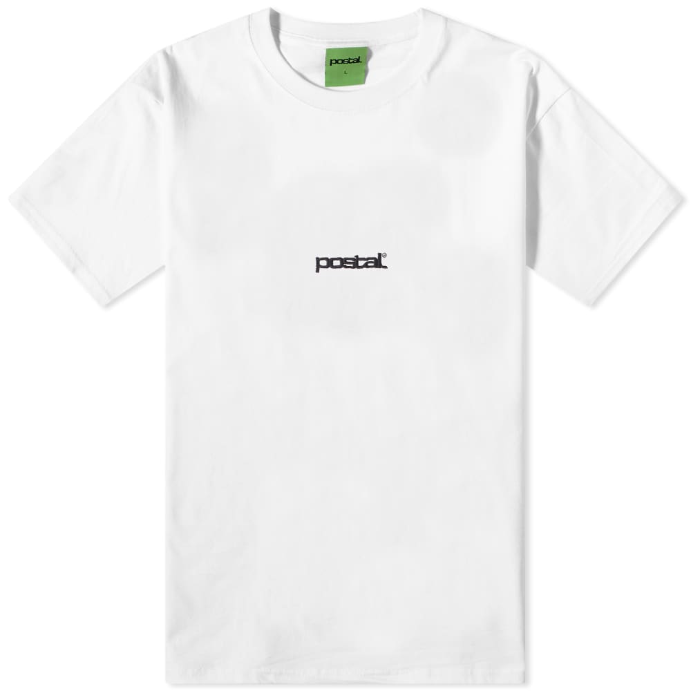 Мини-футболка с логотипом Postal, белый