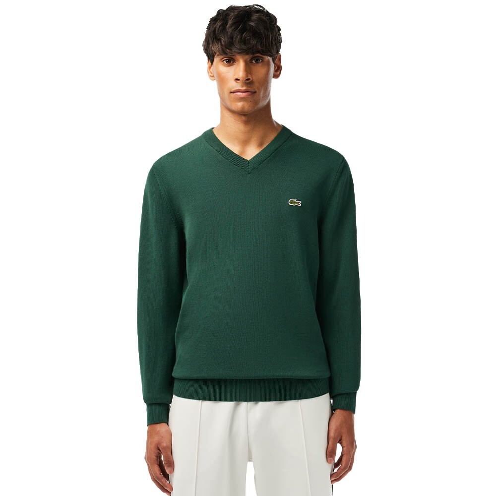 

Свитер Lacoste AH1951 V Neck, зеленый