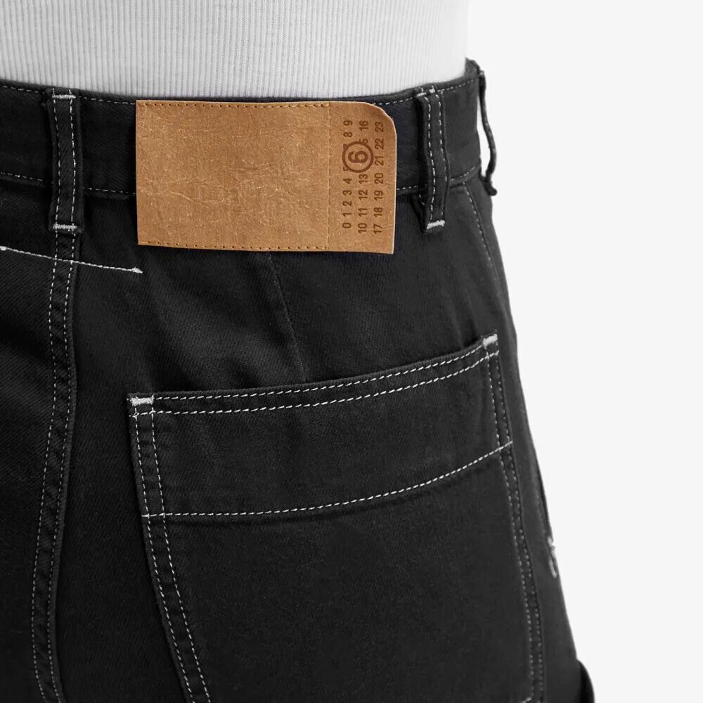 

Mm6 Maison Margiela Джинсовые брюки с 5 карманами, черный