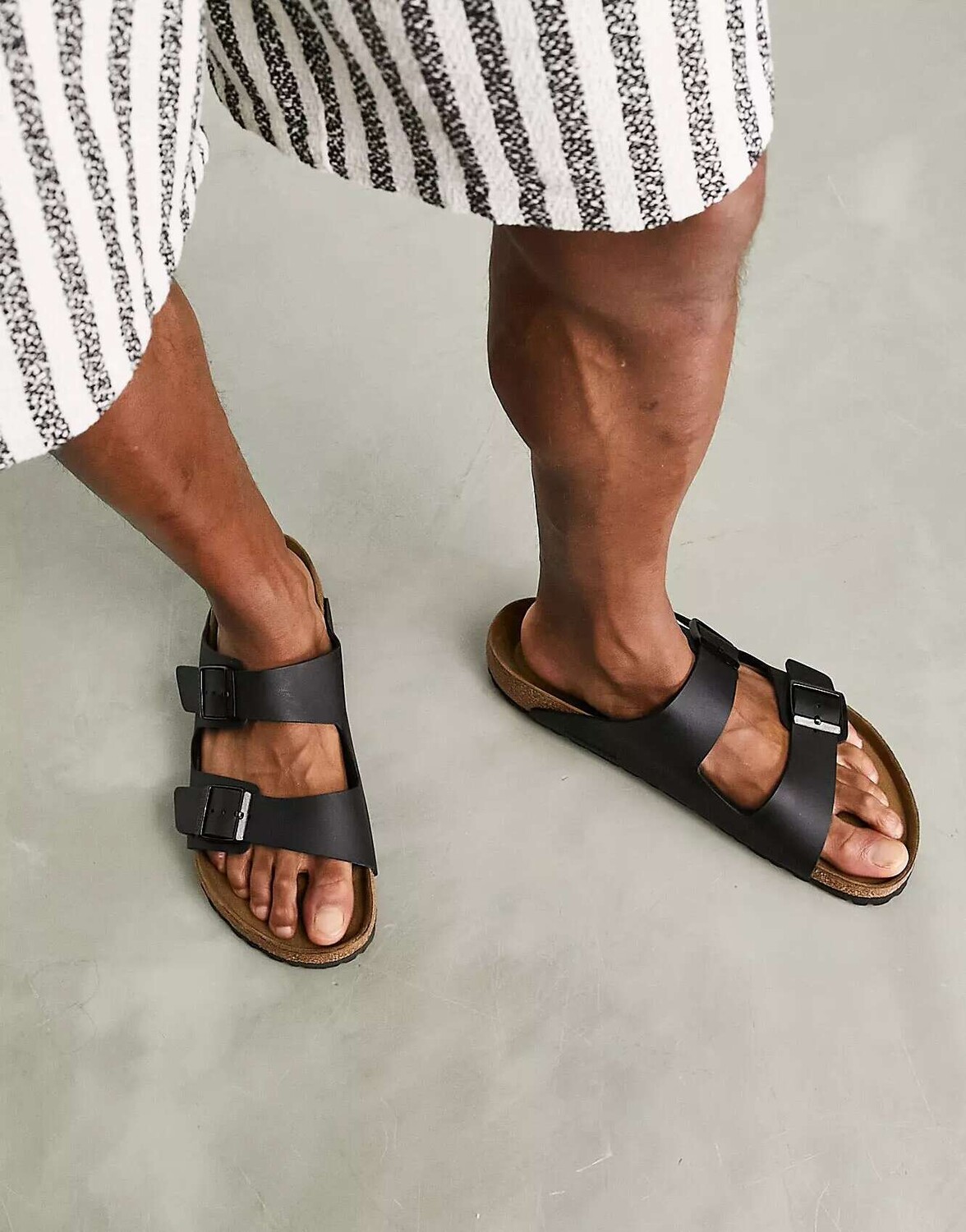

Черные сандалии Birkenstock Arizona birko-flor
