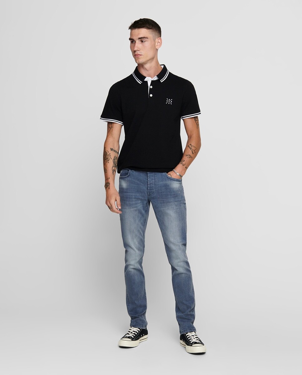 

Узкие мужские джинсы Only & Sons, синий