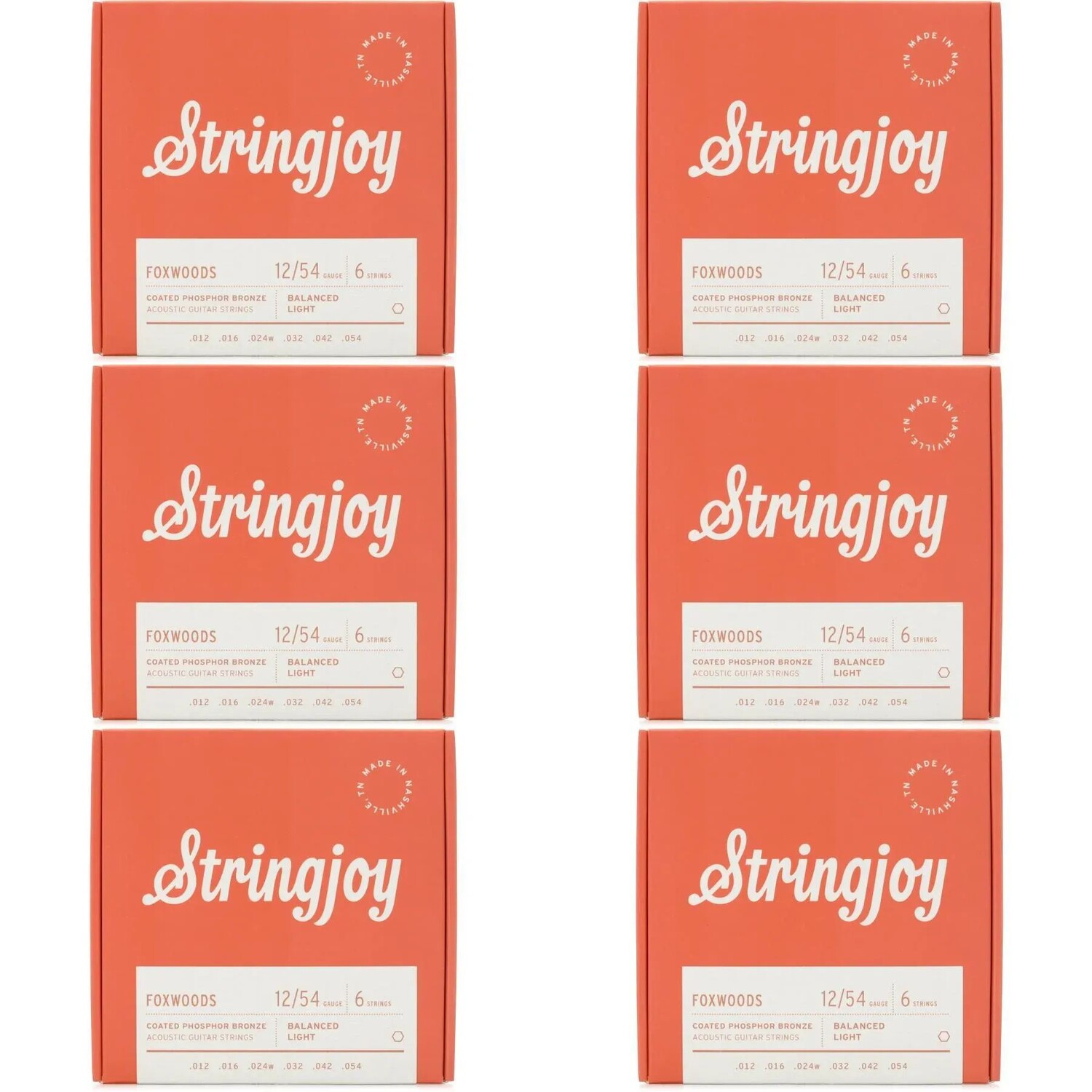 

Струны Stringjoy Foxwoods для акустической гитары с покрытием из фосфористой бронзы — .012–.054 (6 шт. в упаковке)