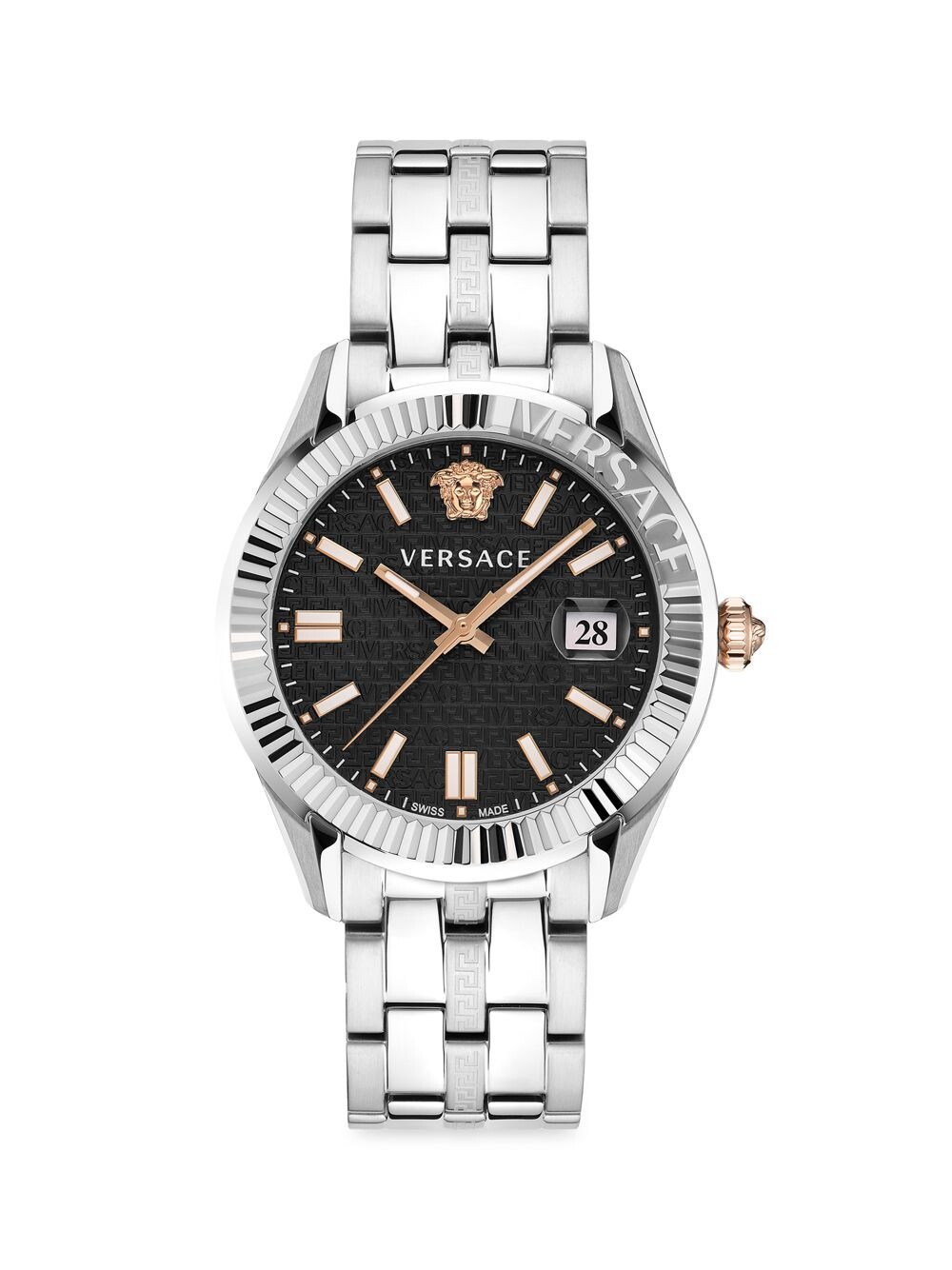 

Часы Greca Time с браслетом из нержавеющей стали Versace