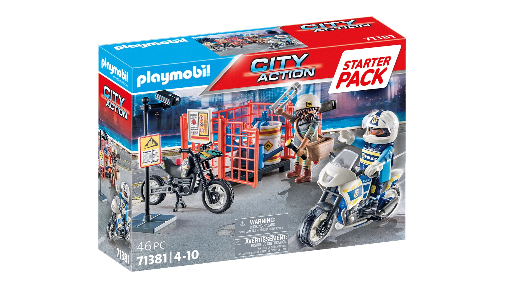 City action стартовый пакет полиция Playmobil city life стартовый набор hot rod playmobil