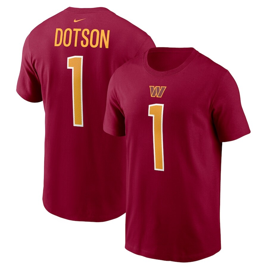 

Футболка с именем и номером Nike Washington Commanders, бордовый