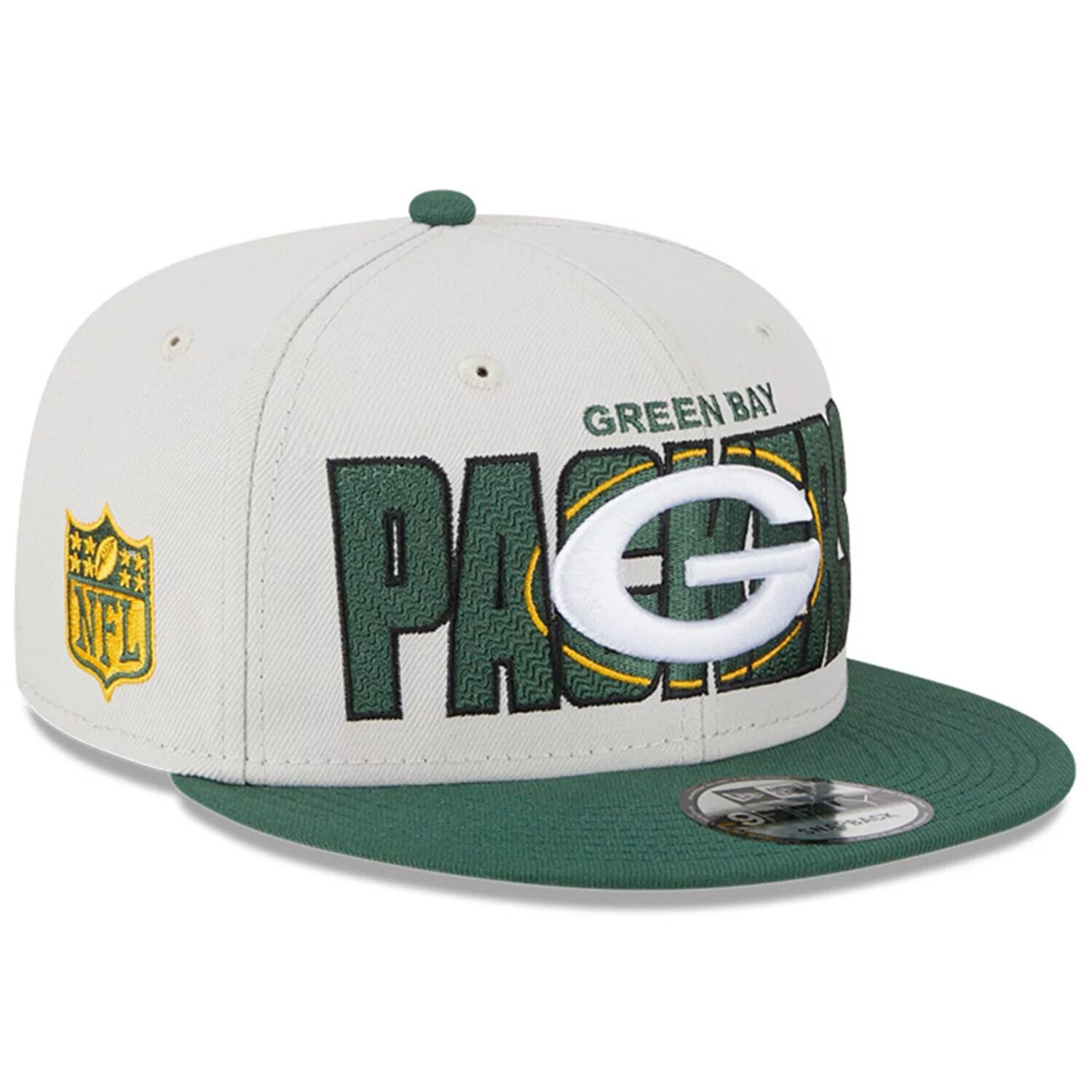 

Мужская регулируемая бейсболка New Era Stone/Green Bay Packers 2023 NFL Draft 9FIFTY Snapback