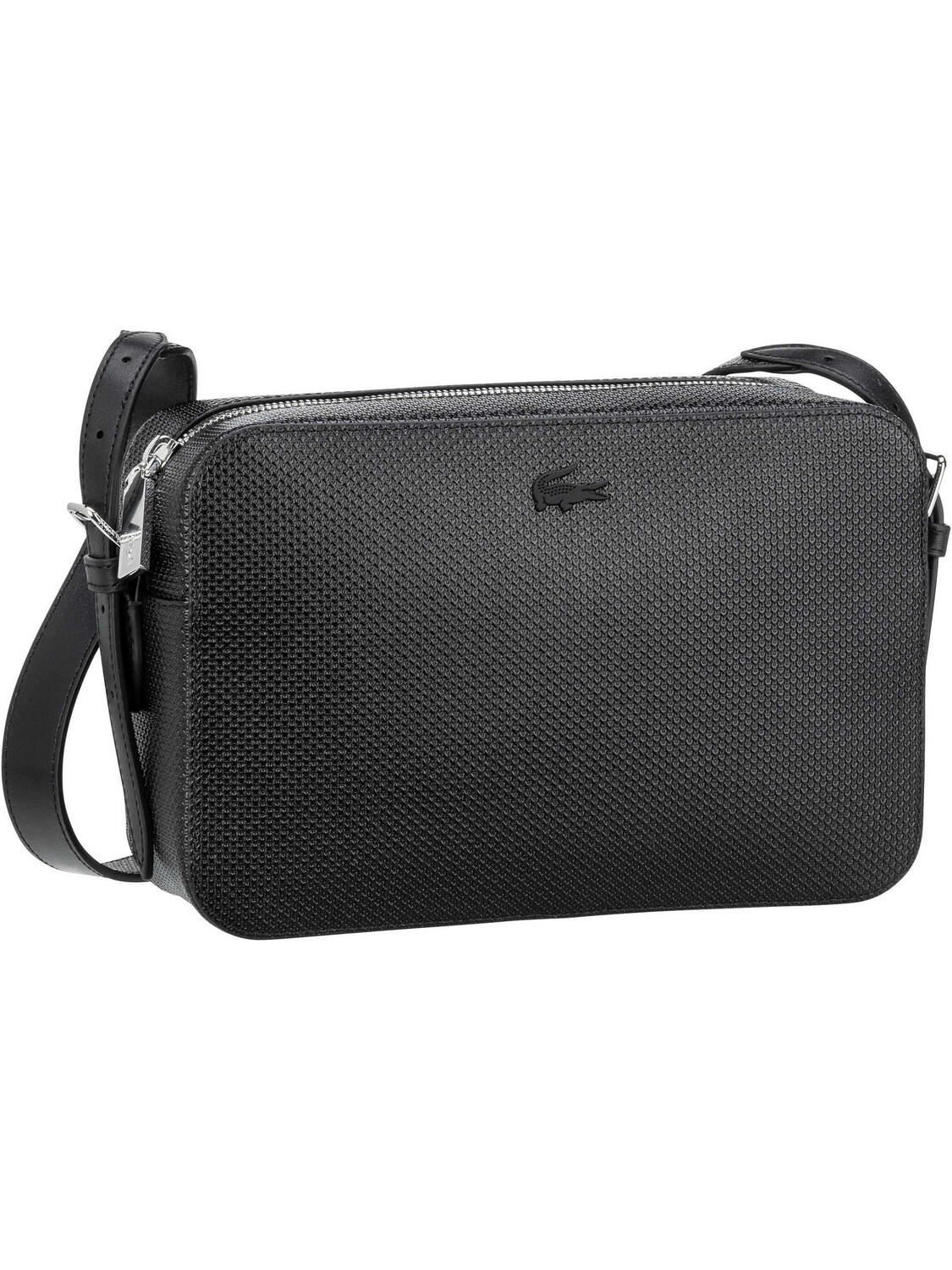 Сумка через плечо Lacoste Chantaco Crossover Bag 4160, черный цена и фото