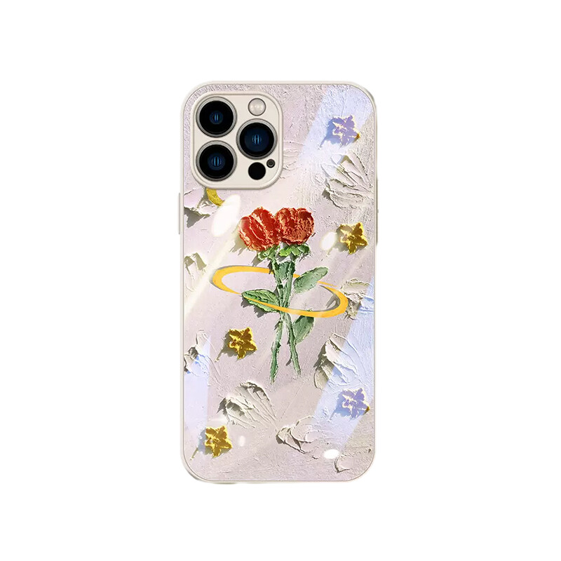 

Чехол для телефона Taowantong Tao Wantong, Glass case - metallic powder - rose pollen