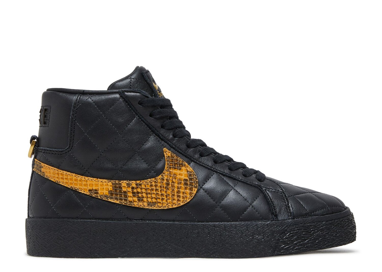 

Кроссовки Nike Supreme X Zoom Blazer Mid Qs Sb 'Black Snakeskin', черный
