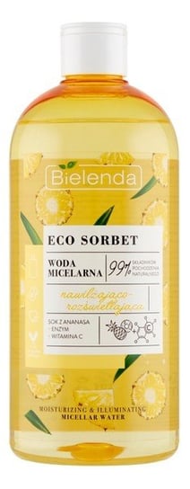 Увлажняющая и осветляющая мицеллярная вода 500мл Bielenda Eco Sorbet Pineapple