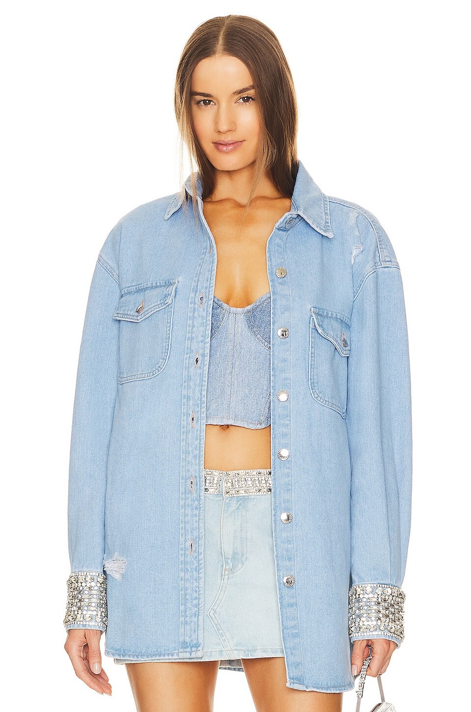 

Рубашка retrofete Remy Denim, цвет Light Wash Denim