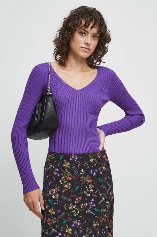 Свитер Medicine, фиолетовый свитер с v образным вырезом 9823114441 светло серый one size