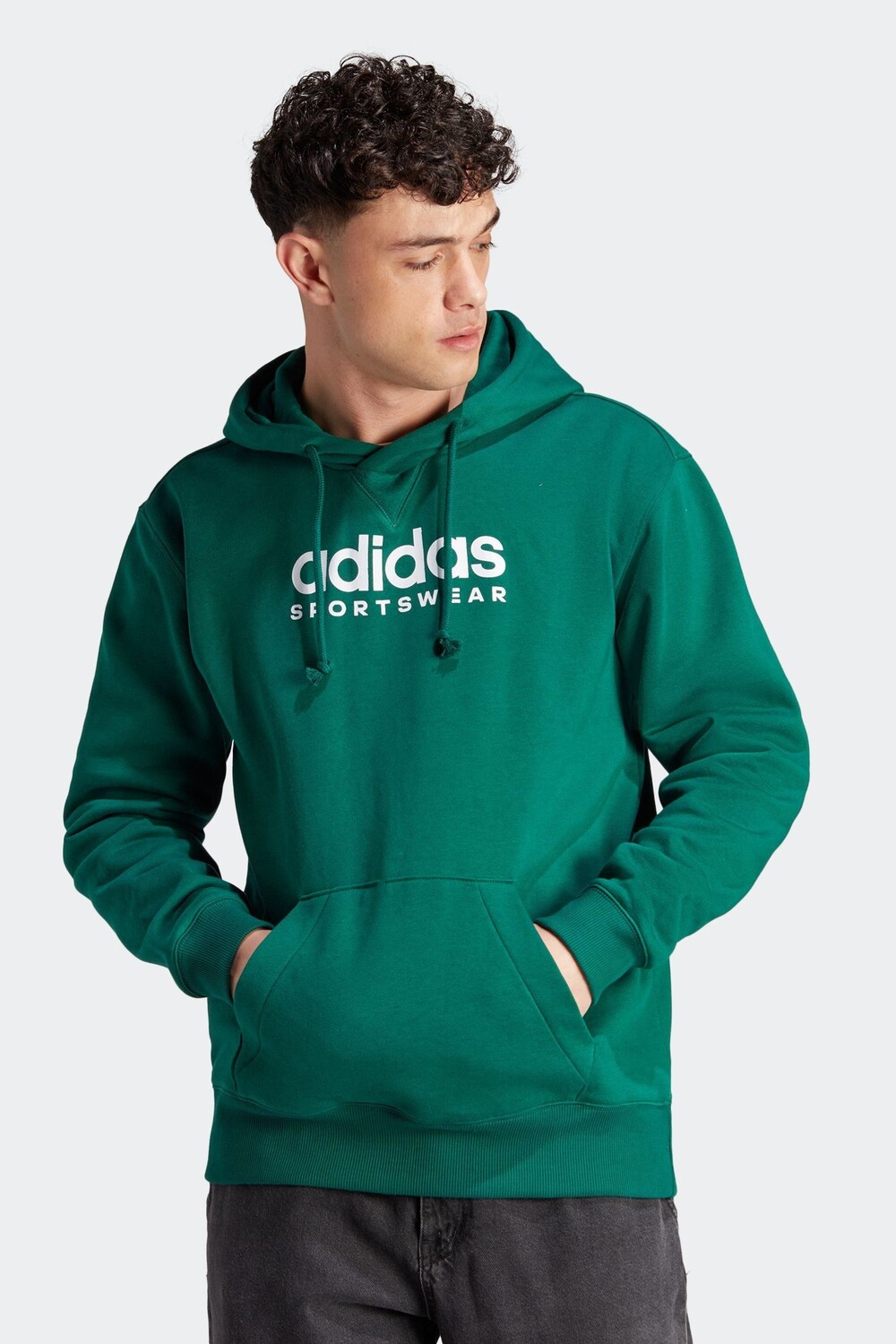 

Спортивная толстовка из флиса с рисунком ALL SZN adidas, зеленый