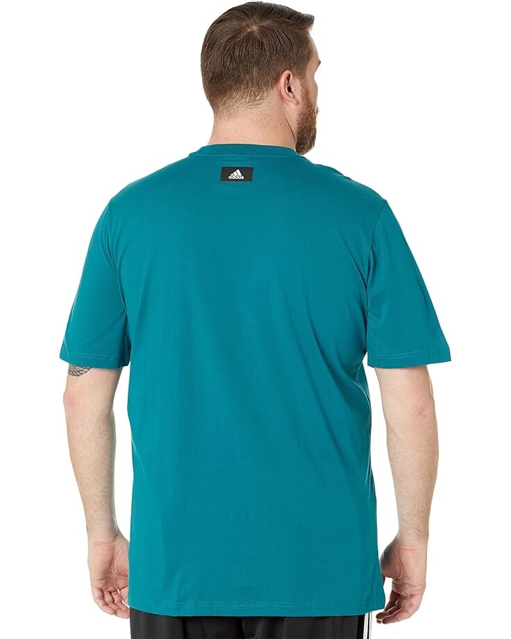 

Футболка Adidas Big & Tall Future Icon 3-Bar Tee, цвет Legacy Teal