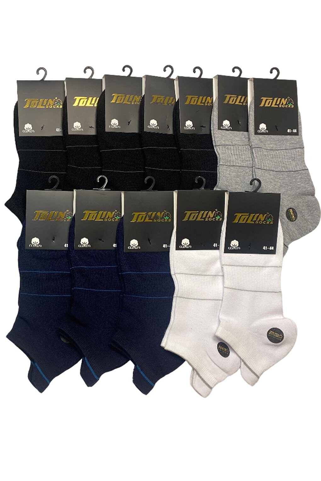 Хлопковые мужские носки-пинетки, разноцветные, 12 шт. 10376 TOLIN 5 шт упаковка разноцветные хлопковые носки
