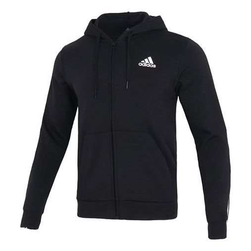 Толстовка Men's adidas Dk Fz Hd Casual Sports Knit Jacket Black, черный