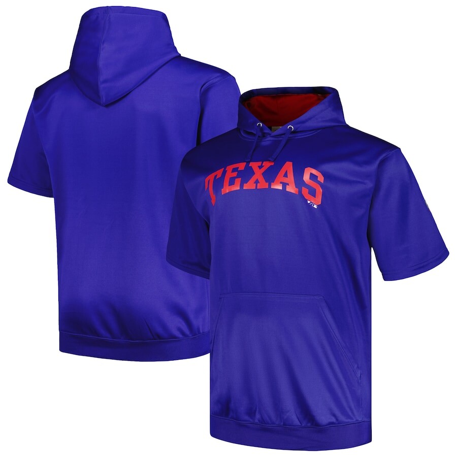 

Пуловер с капюшоном Profile Texas Rangers, роял