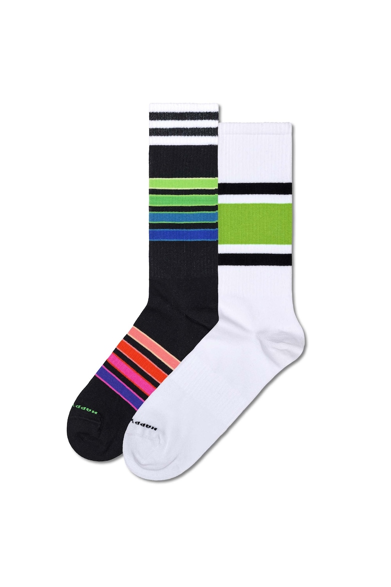 Длинные полосатые носки – 2 пары Happy Socks, зеленый носки женские 2 пары полосатые